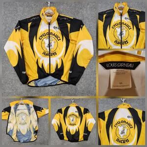 VTG Cyclonauts Racers Cycling Jersey Mens L‎ Large Louis Garneau Bike USA Made